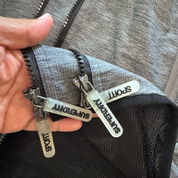 Superdry Wind Sprinter 360 Charcoal Performance Jacket Medium EUC - Picture 12 of 12